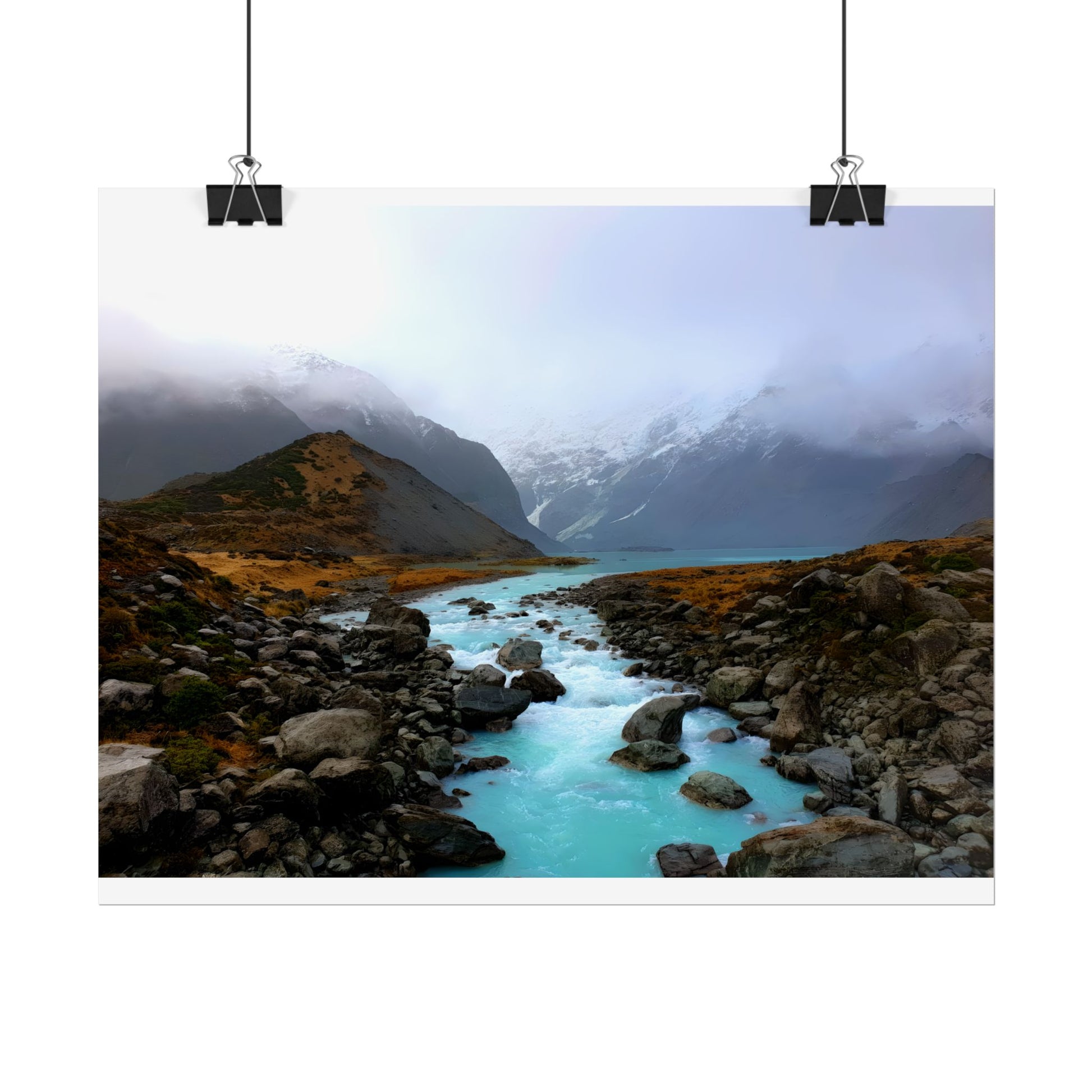 Unique New Zealand Landscape Painting Poster