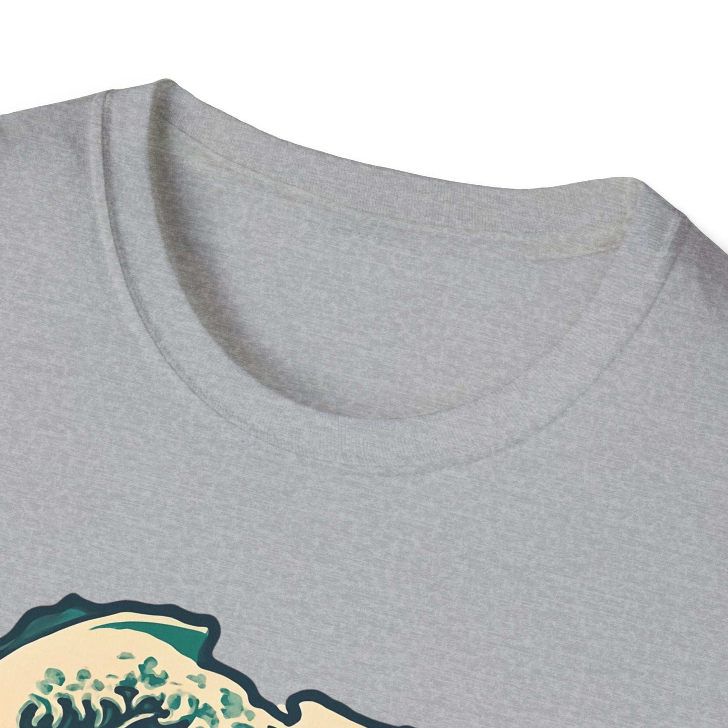 Waves of Afrika T-Shirt, Unique African Map Art Tee