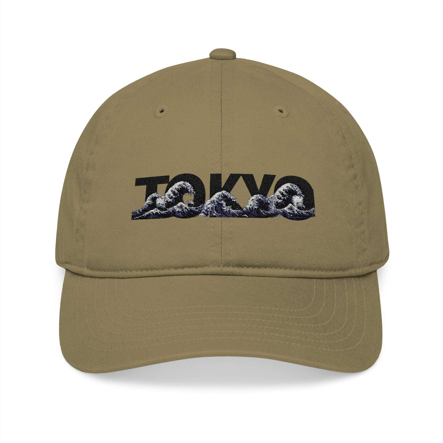 Tokyo Wave Embroidered Organic Baseball Cap One size Jungle