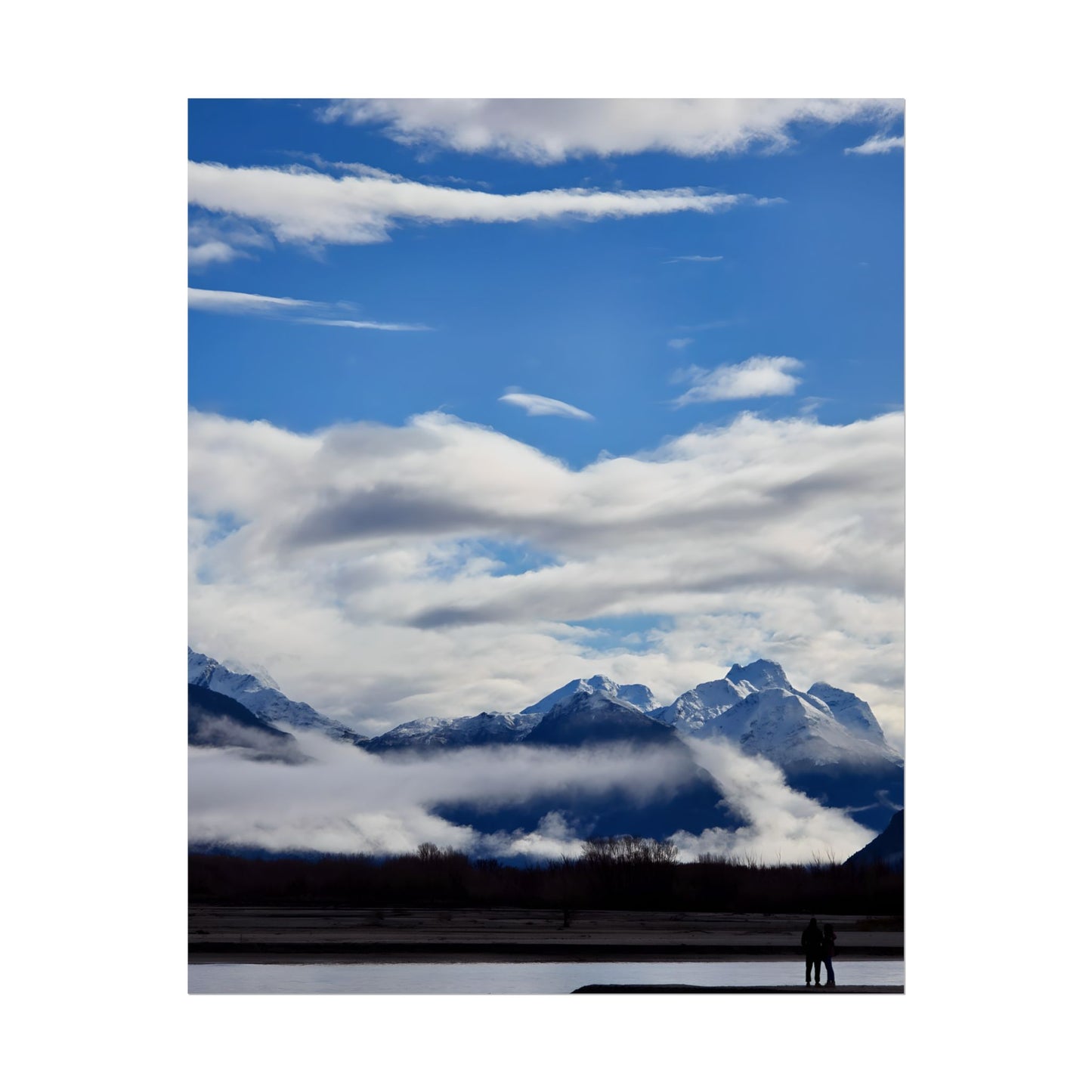 Glenorchy Serene Landscape Print 16" x 20" (Vertical) Semi Glossy