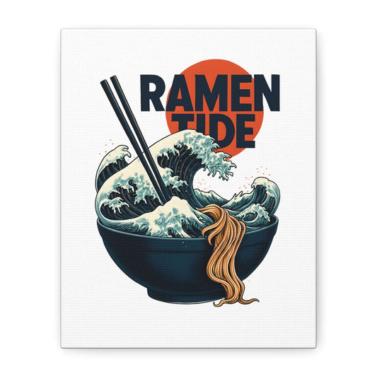 Canvas Art - Ramen Tide and Home Decor , Wall Art 8" x 10" (Vertical) 1.25"