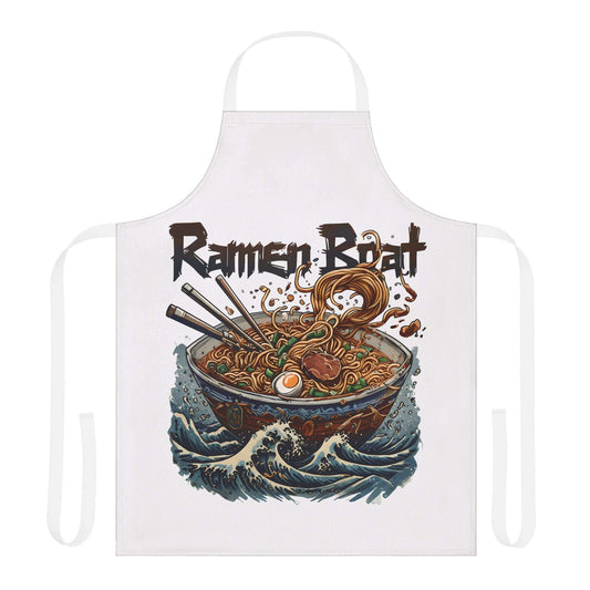 Ramen Lover's Ramen Boat Apron One size White
