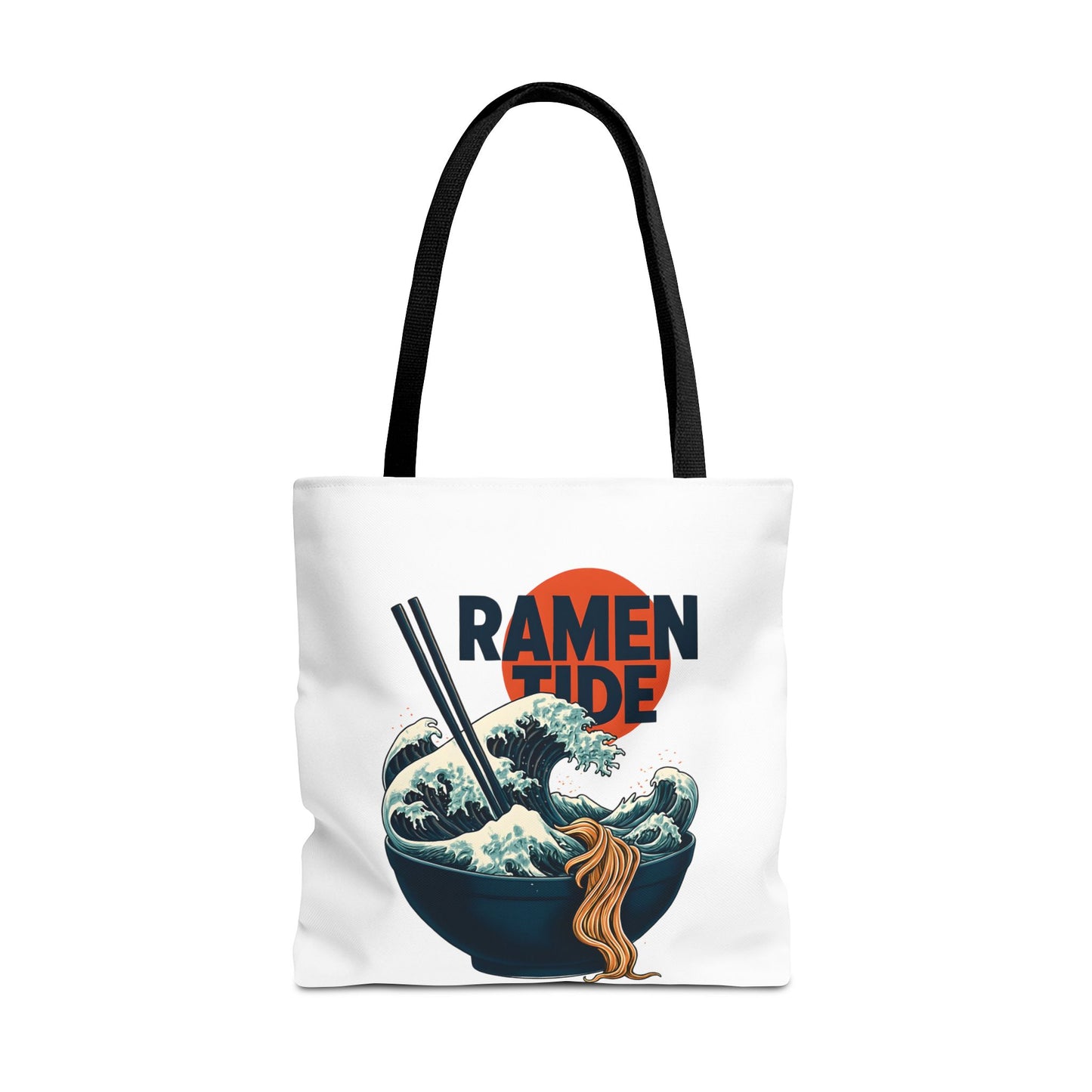 Ramen Tide Tote Bag 18" × 18'' Black