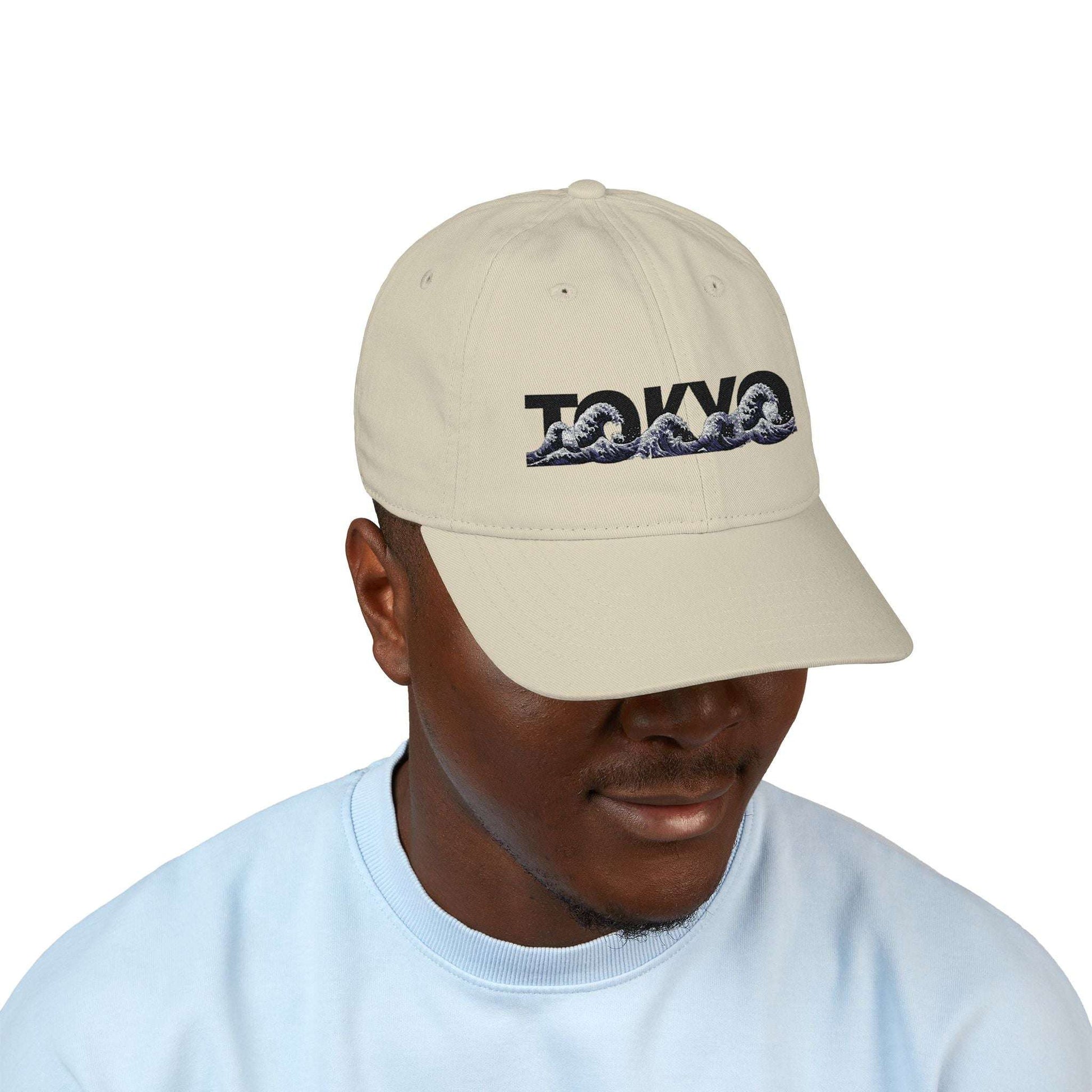 Tokyo Wave Embroidered Organic Baseball Cap