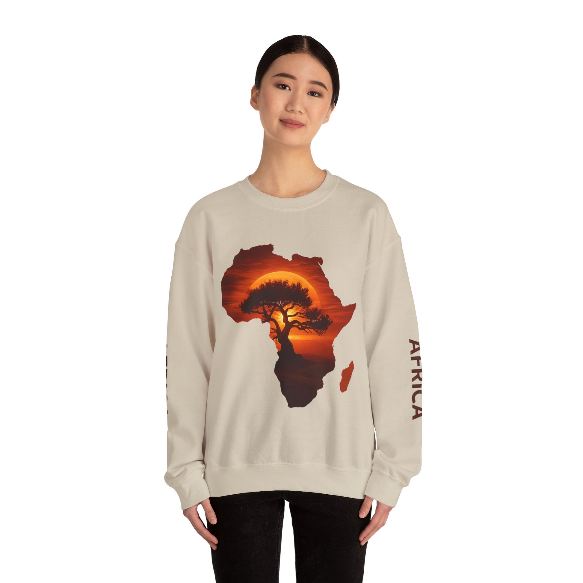 Unique Africa Map Sunset Sweatshirt