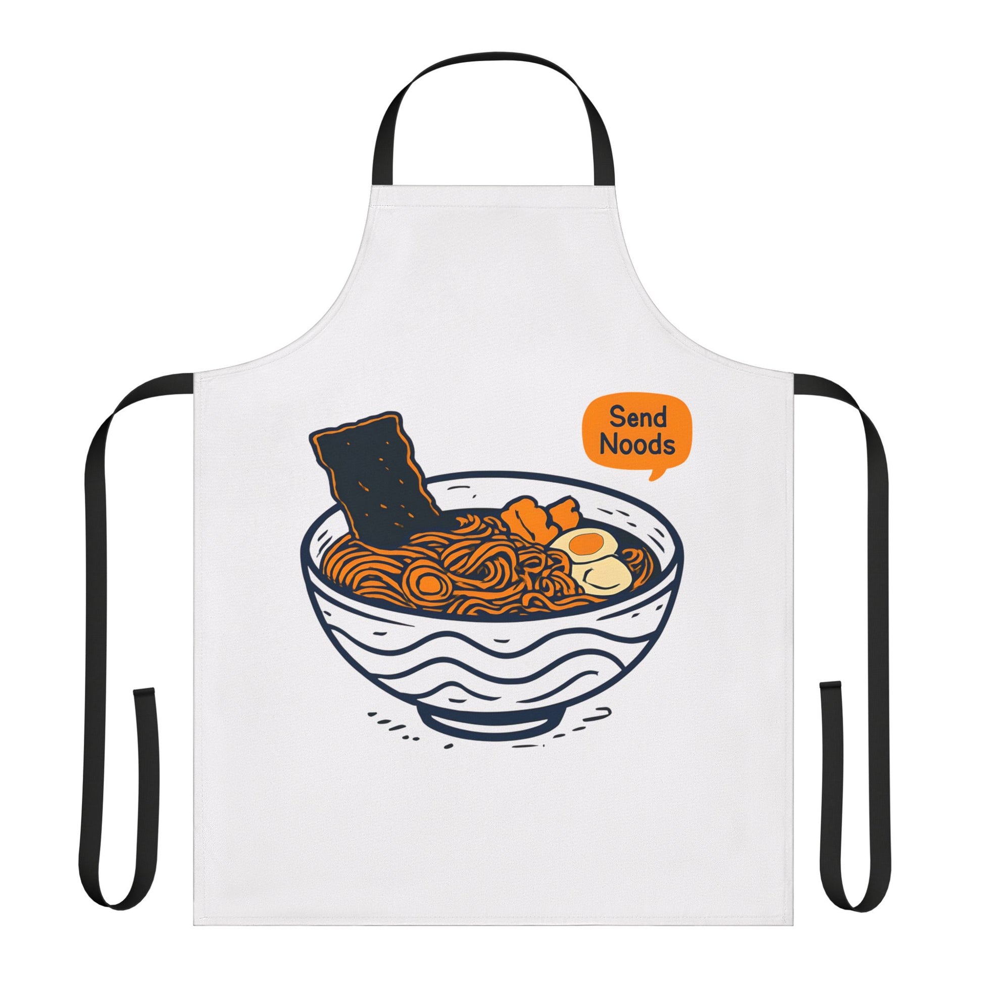 Funny Send Noods Ramen Apron One size Black