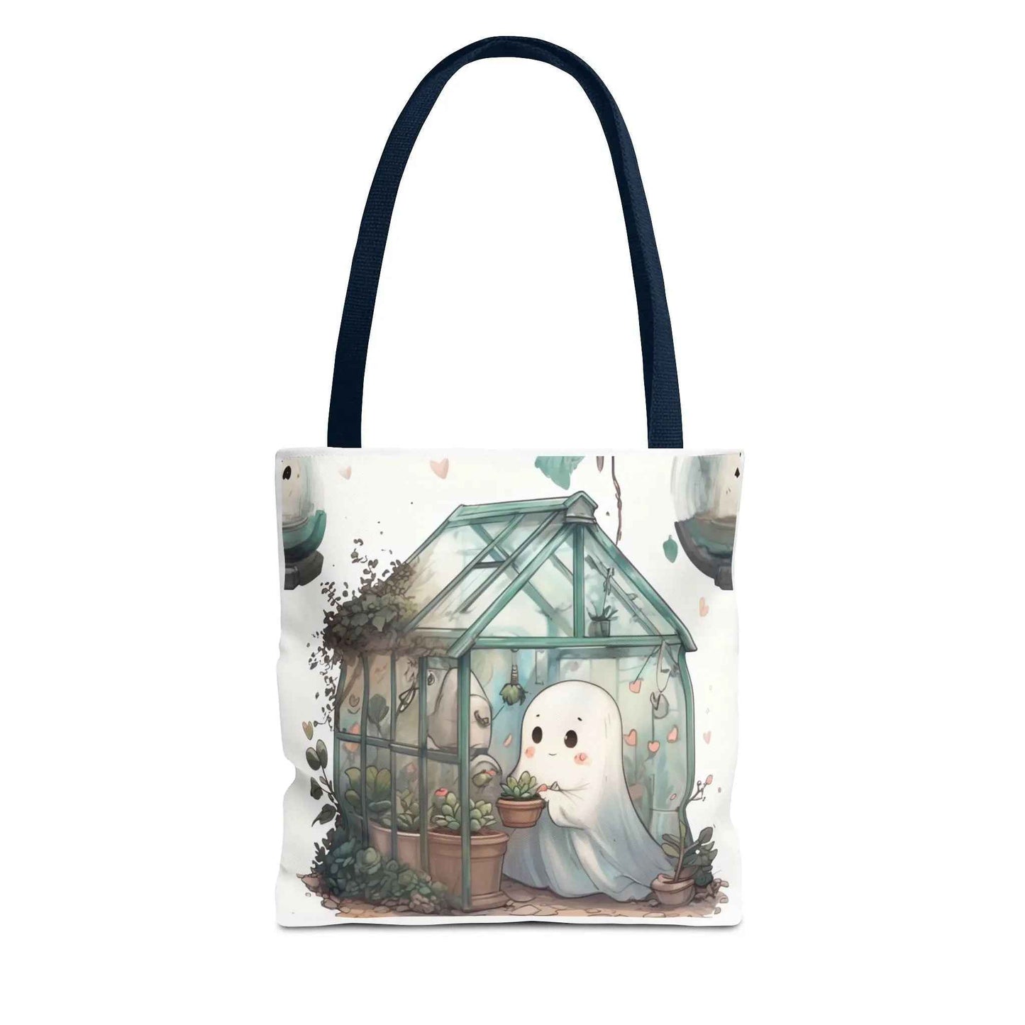Ghostly Tote Bag 13" × 13'' Navy