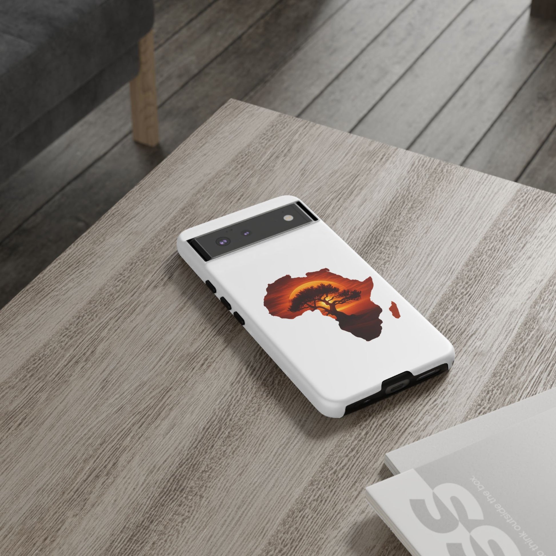 Unique Africa Map Sunset Phone Case