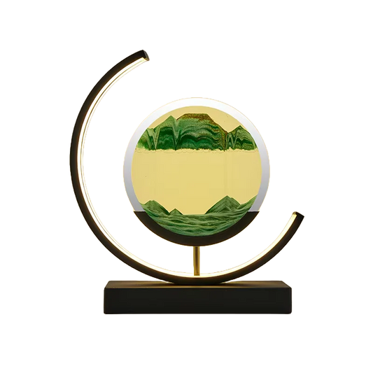 YORYZENG LED Quicksand Art Hourglass Lamp