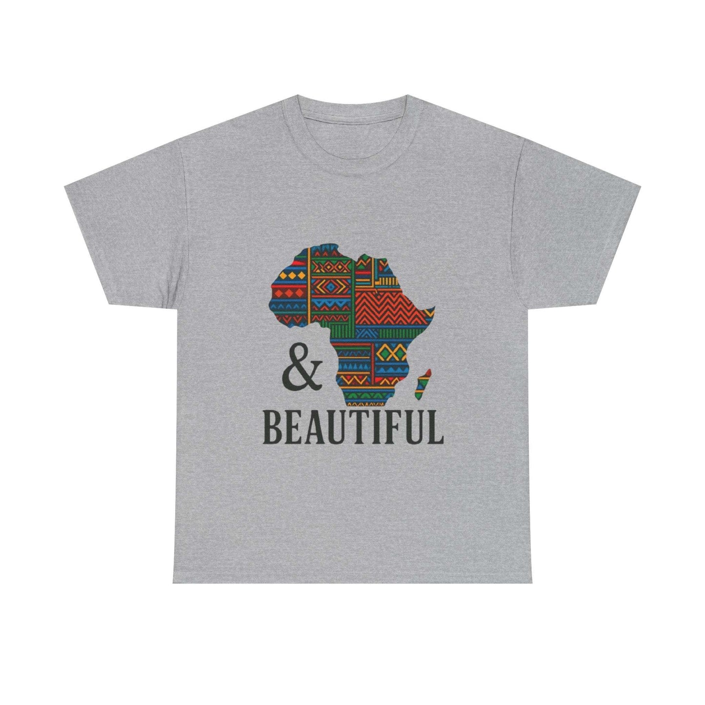 African Map Unisex Cotton T-Shirt Sport Grey