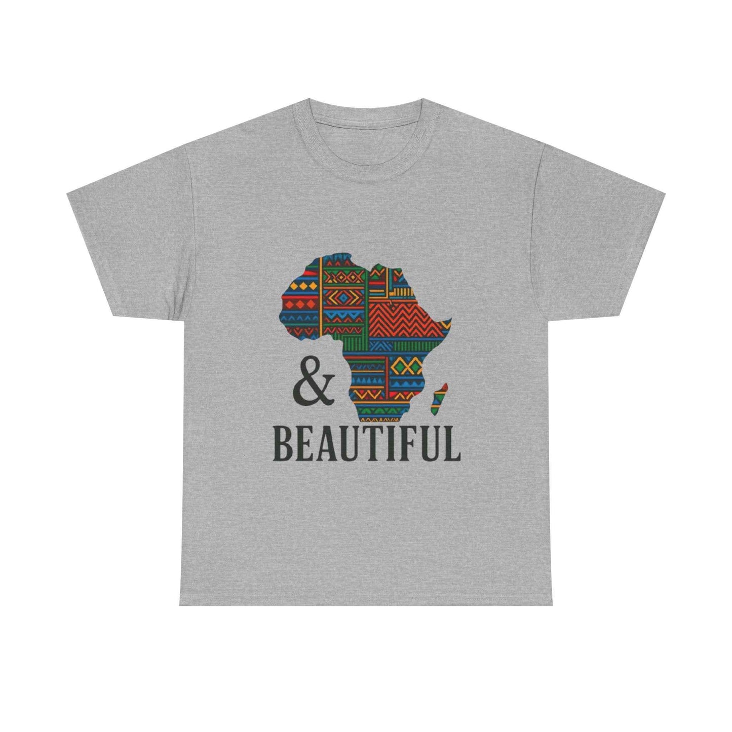 African Map Beautiful Tee Sport Grey