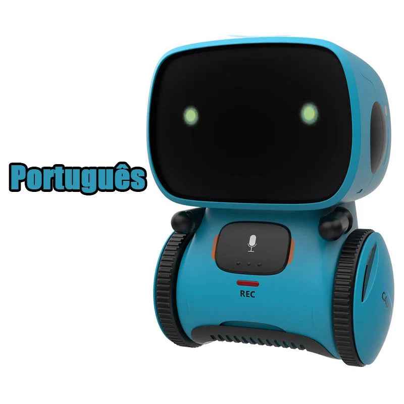Interactive Voice-Controlled Smart Robot Portugal Blue
