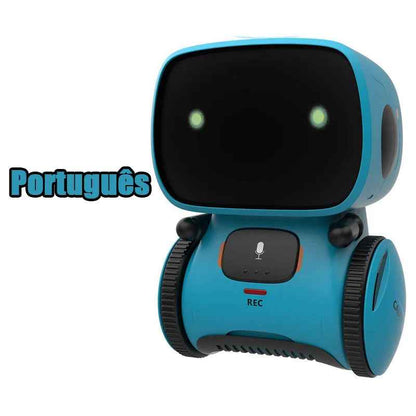 Interactive Voice-Controlled Smart Robot Portugal Blue