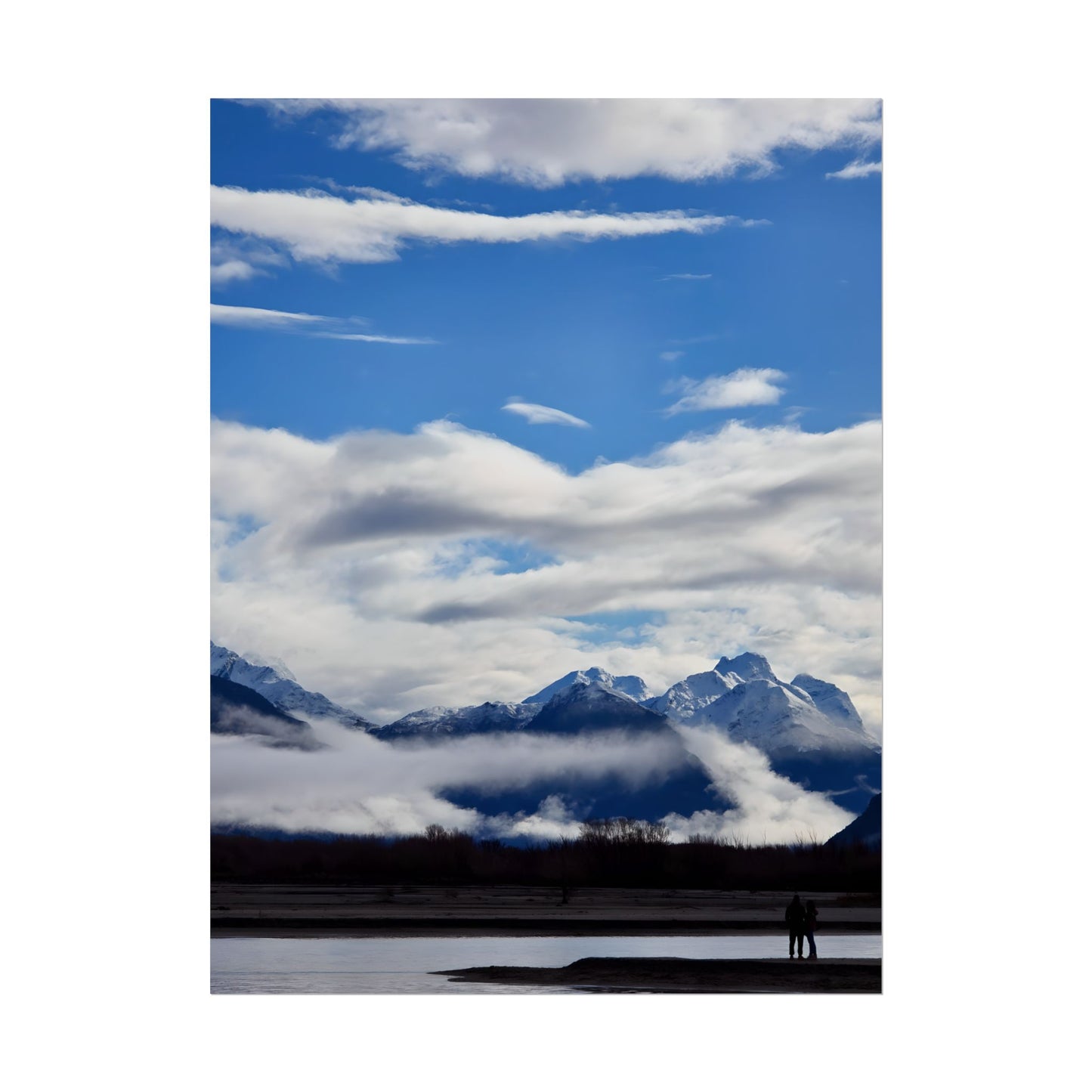 Glenorchy Serene Landscape Print 18″ x 24″ (Vertical) Semi Glossy