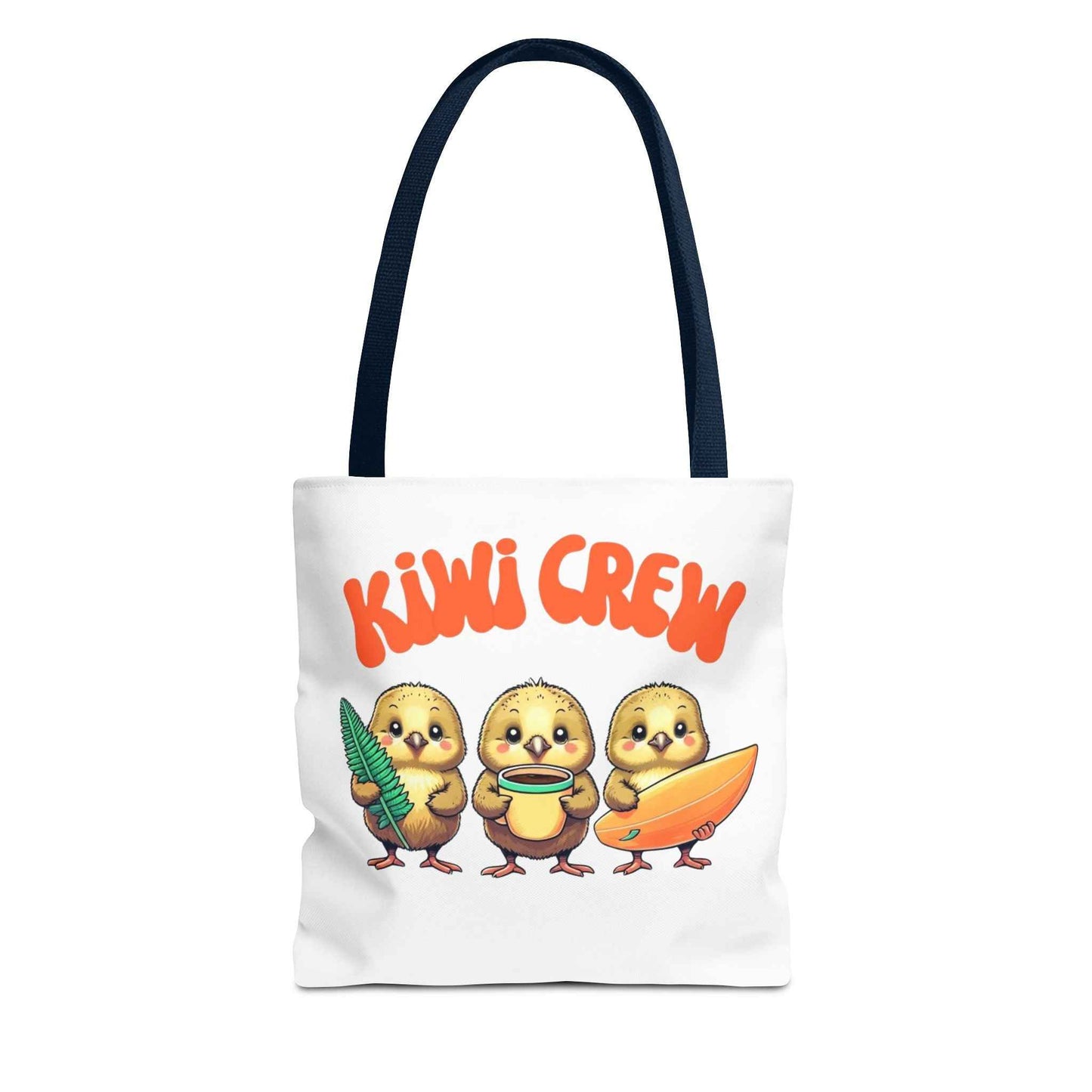 Eco-Friendly Kiwi Crew Tote Bag 13" × 13'' Navy