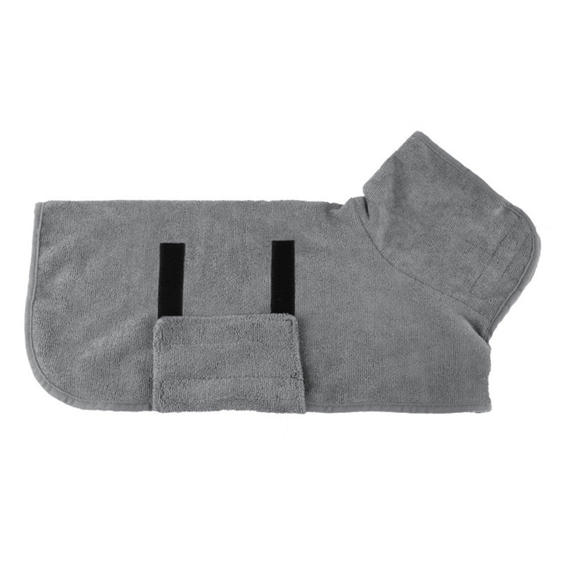 Pet Bathrobe for Dogs Gray XS code for 4-7kg pets