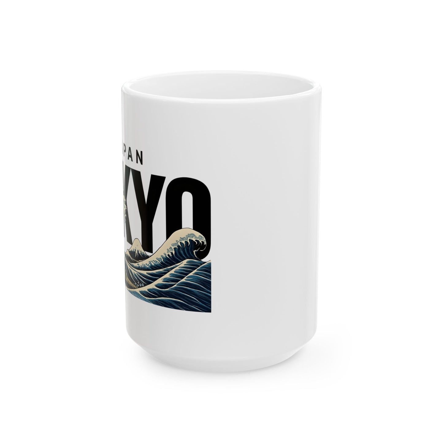 Tokyo Japan Ocean Wave Ceramic Mug 15oz