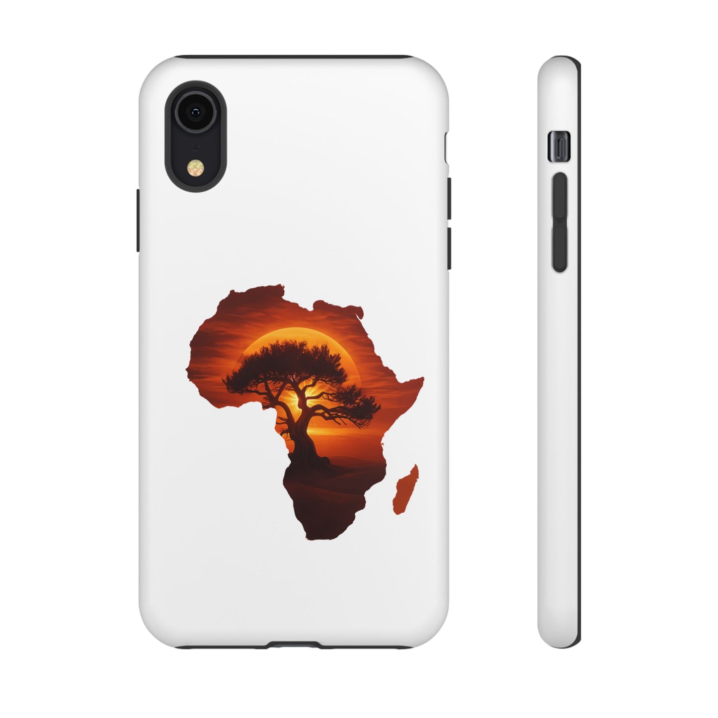 Unique Africa Map Sunset Phone Case iPhone XR Matte