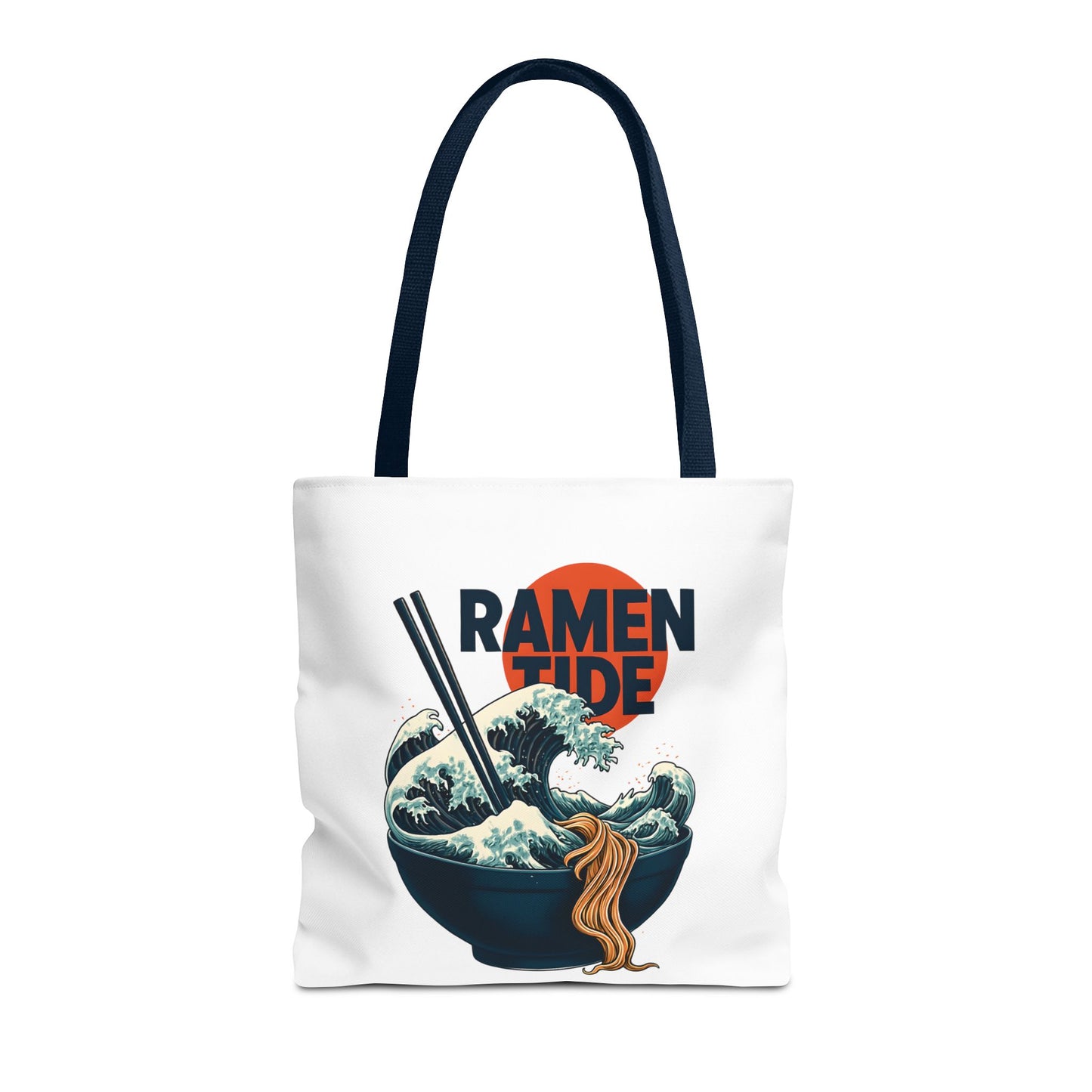 Ramen Tide Tote Bag 16" × 16'' Navy