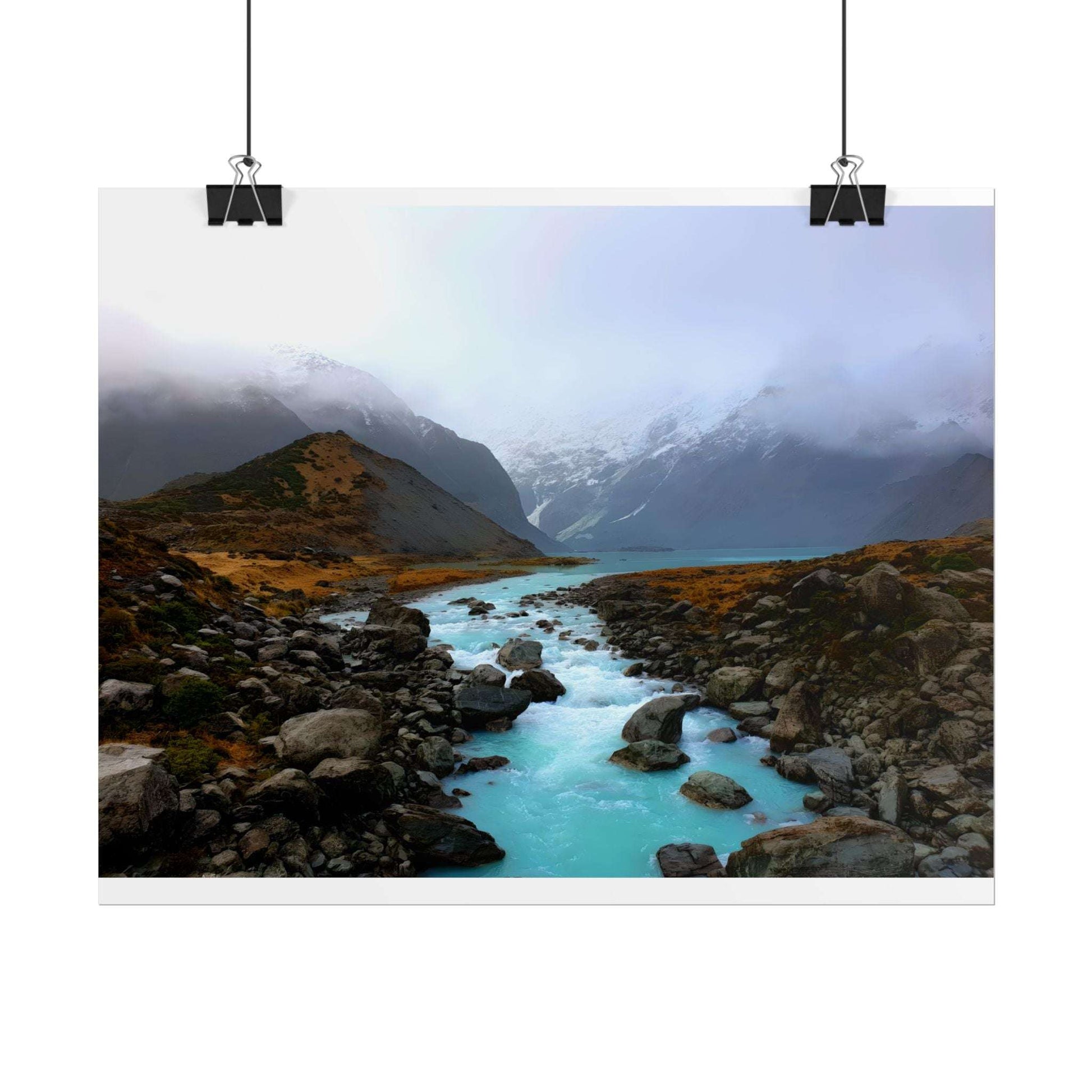 Unique New Zealand Landscape Painting Poster