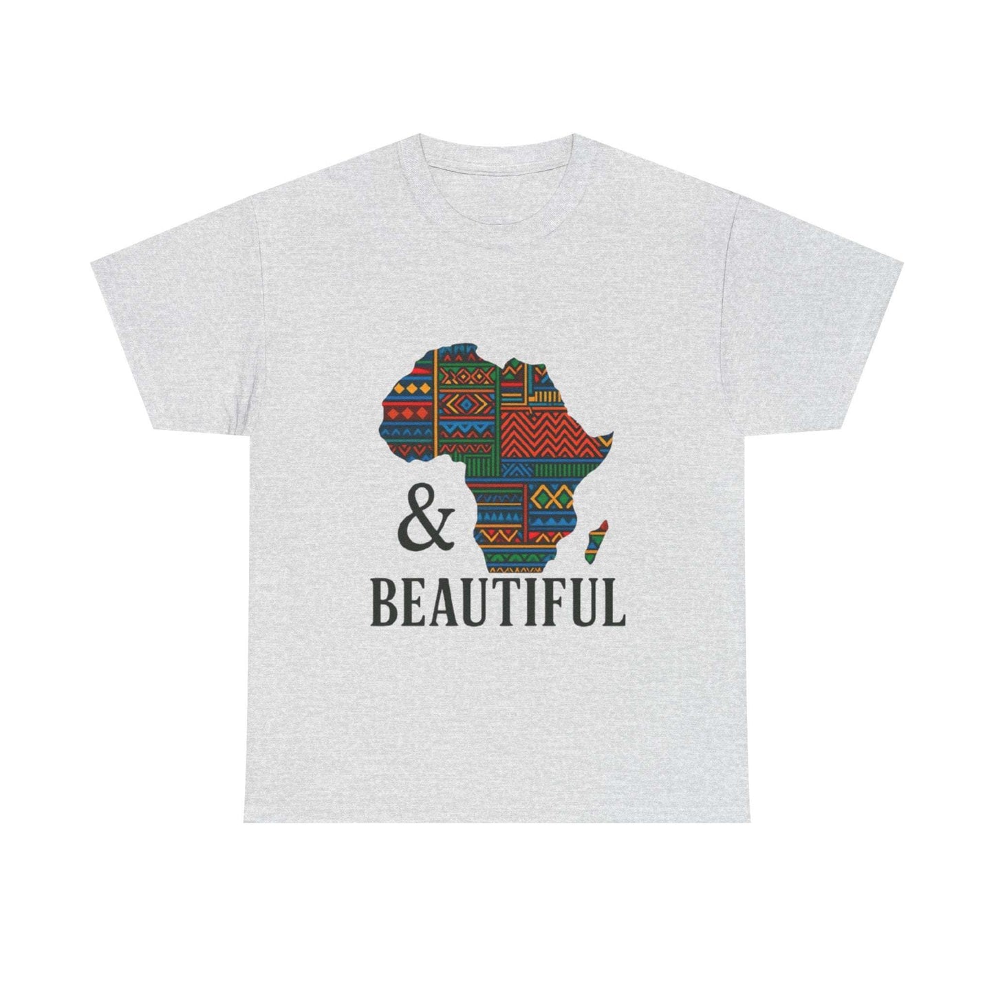 African Map Unisex Cotton T-Shirt Ash