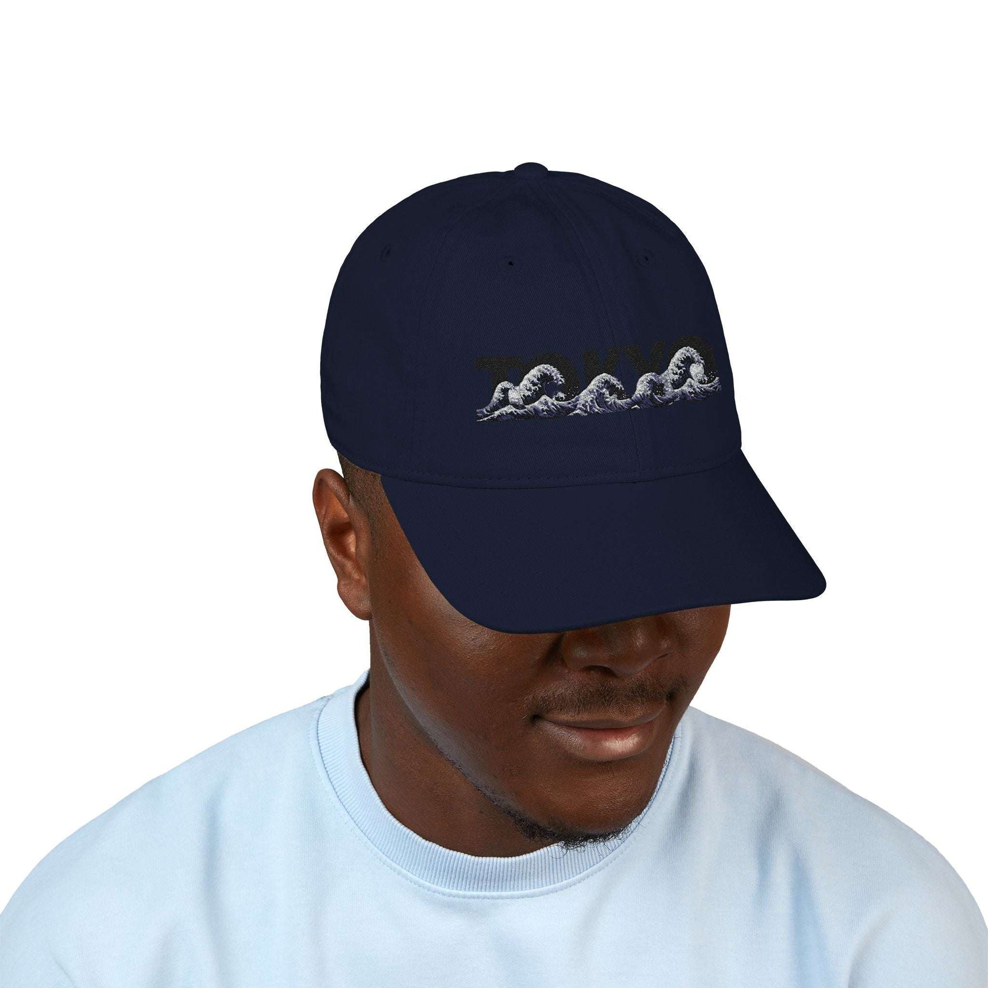 Tokyo Wave Embroidered Organic Baseball Cap