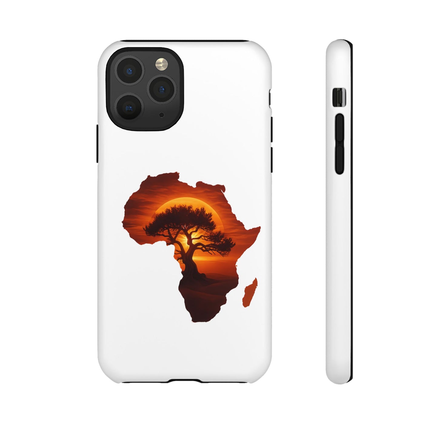 Unique Africa Map Sunset Phone Case iPhone 11 Pro Matte