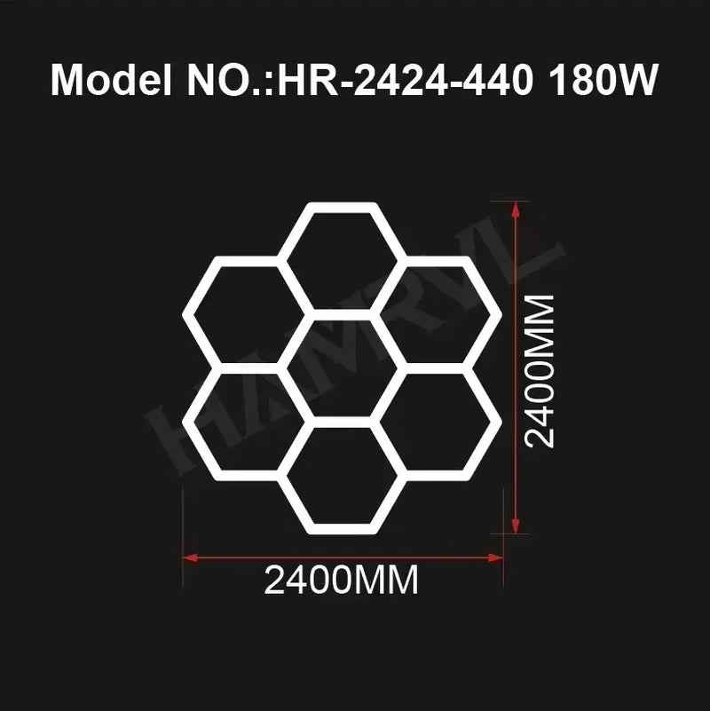 Hexagon LED Ceiling Lighting 110-240V Hr-2424-7 110-240V No