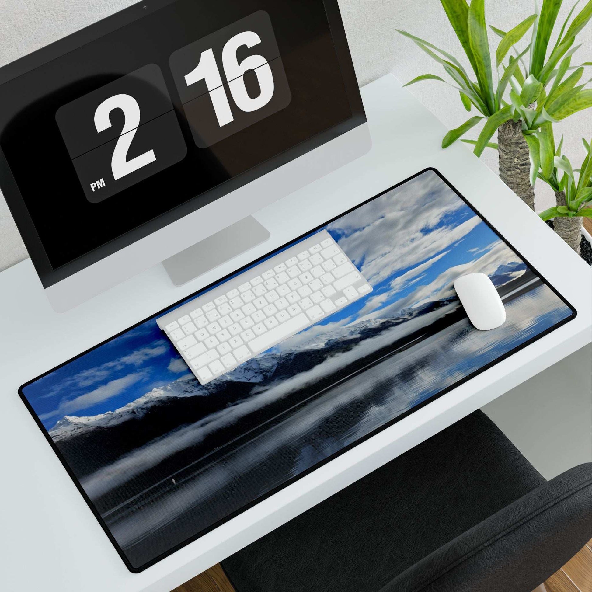 Snowy Mountain Desk Mat