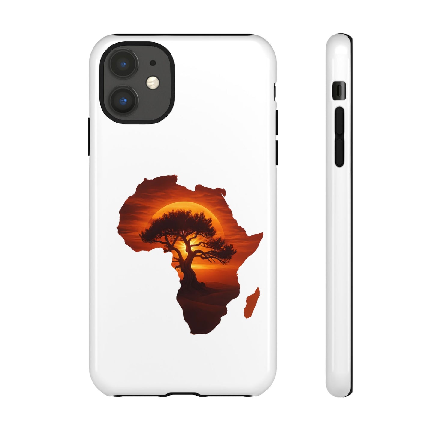 Unique Africa Map Sunset Phone Case iPhone 11 Glossy