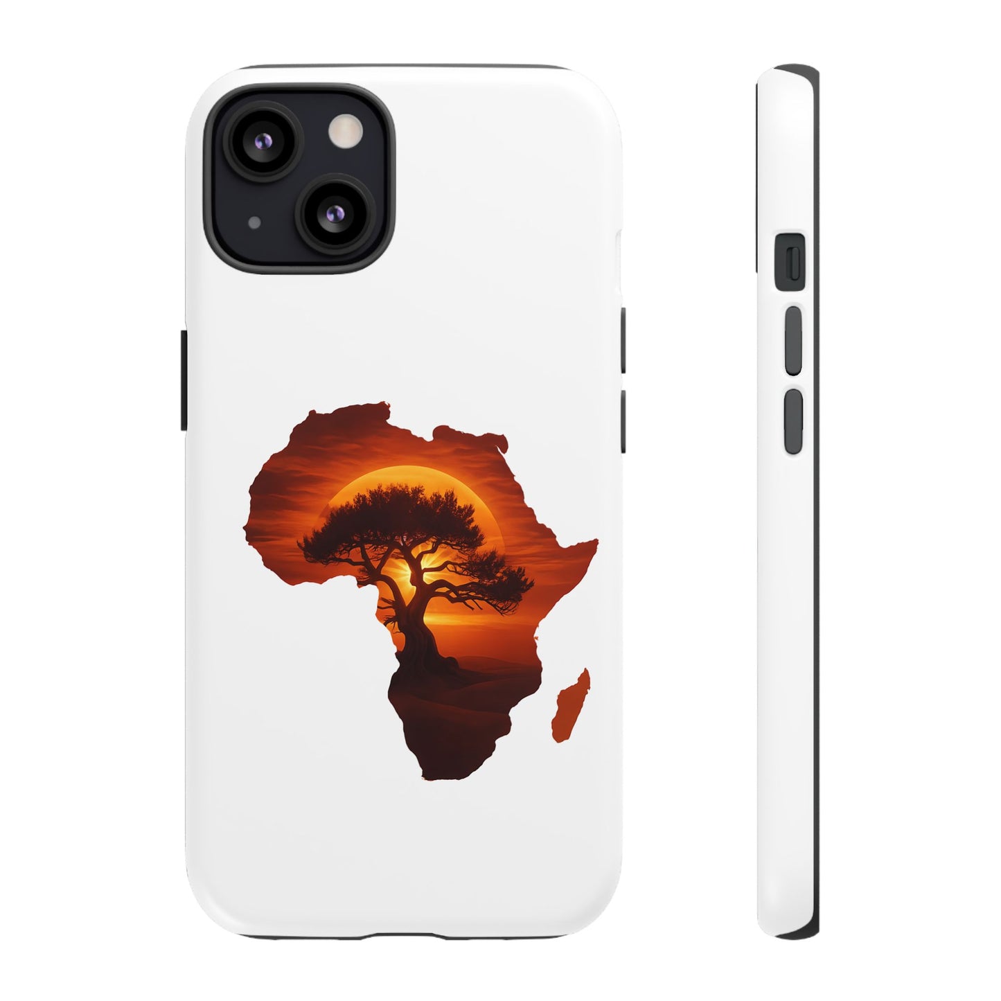 Unique Africa Map Sunset Phone Case iPhone 13 Matte