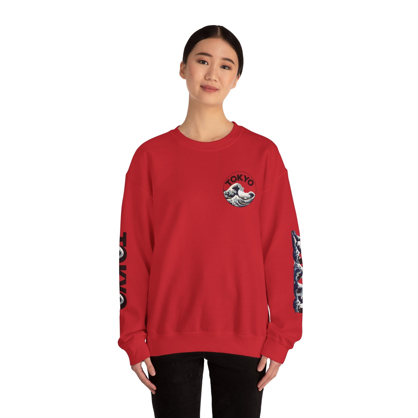 Tokyo Wave Unisex Heavy Blend Crewneck Sweatshirt