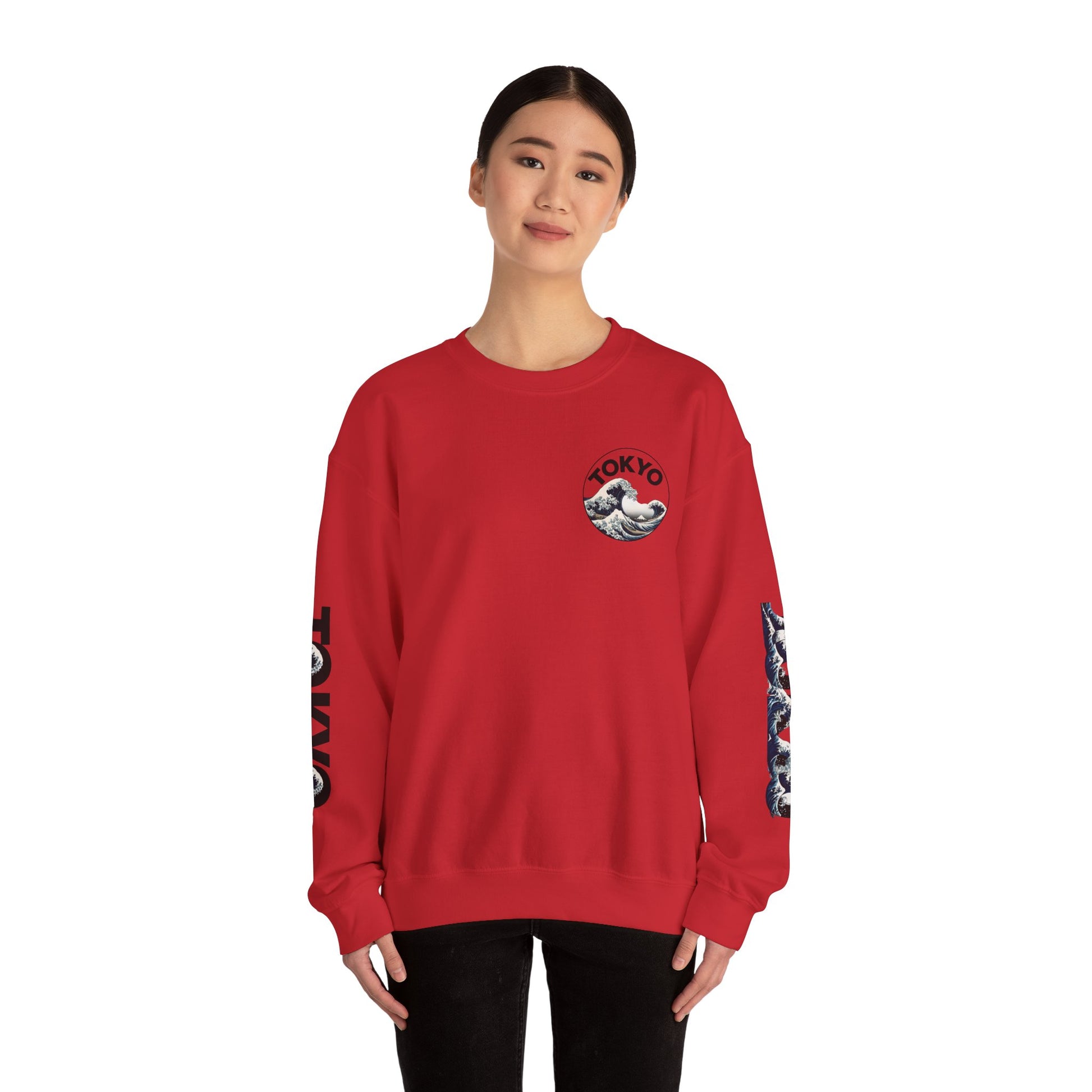 Tokyo Wave Unisex Heavy Blend Crewneck Sweatshirt
