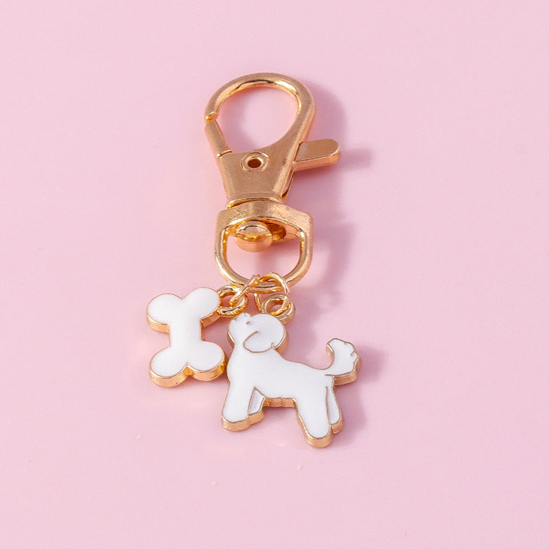 Pet Dog Bone Jewelry Pendant White