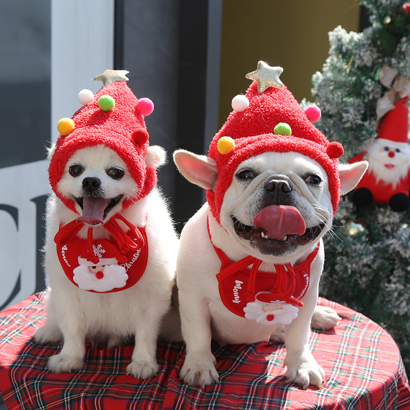 Christmas Pet Hat and Bib