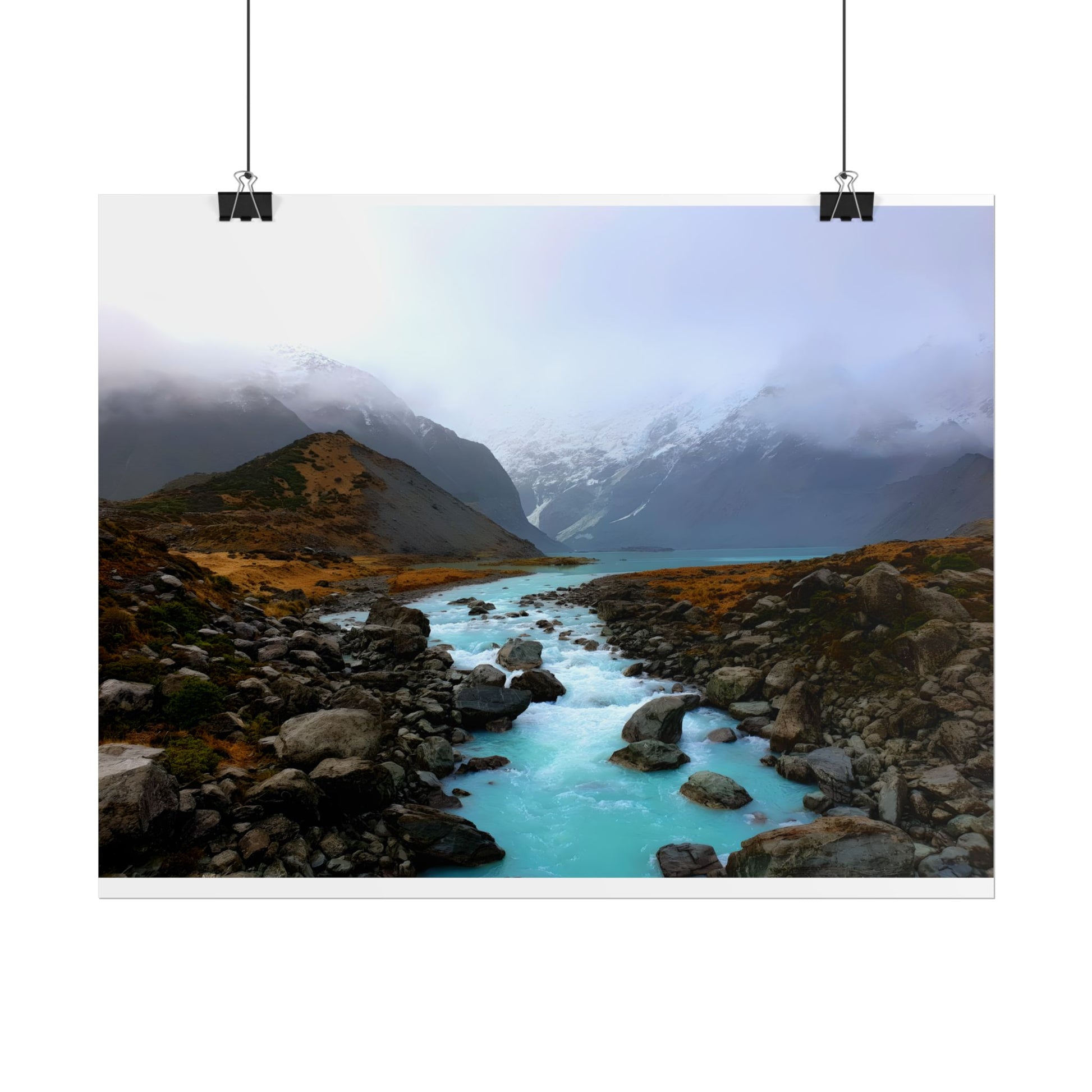 Unique New Zealand Landscape Painting Poster