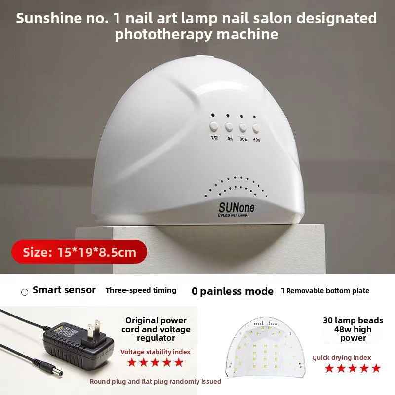 Nail lighting therapy machine