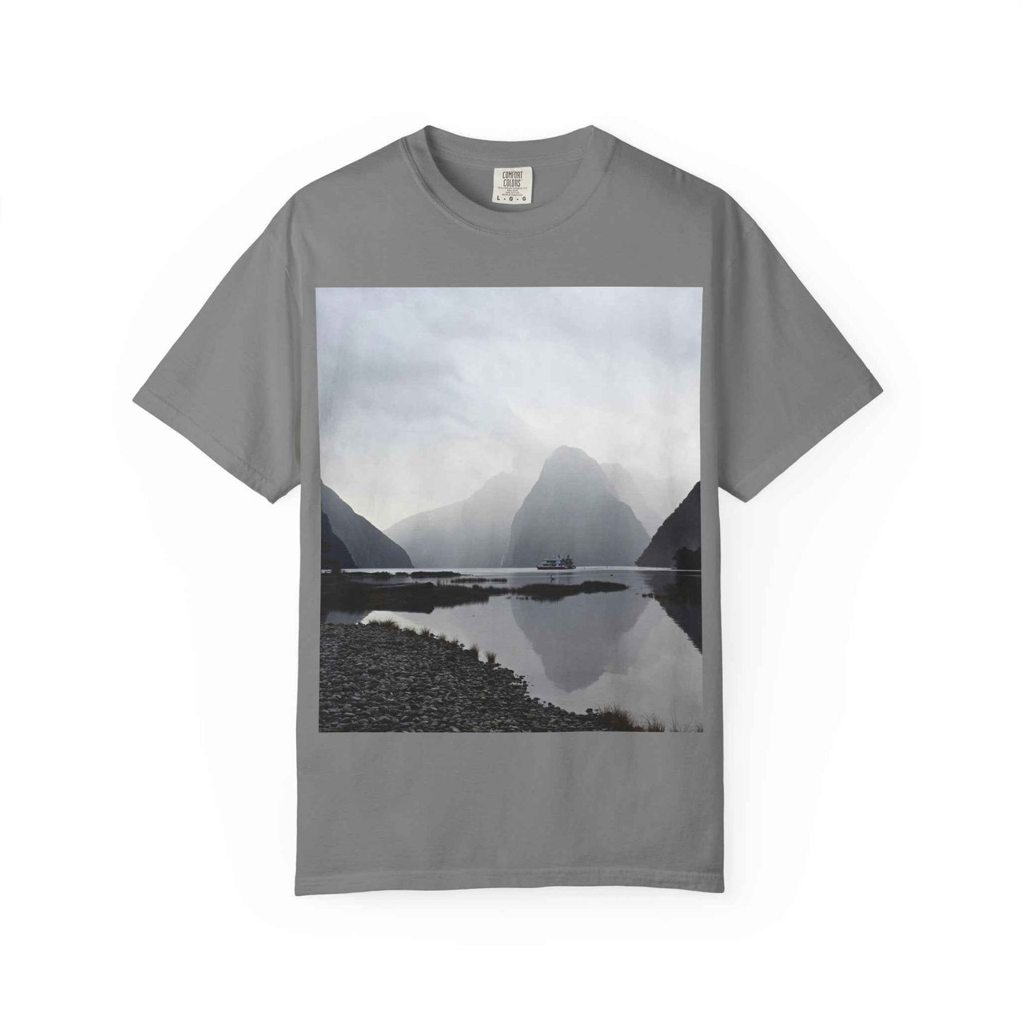 Milford Sound Tee Grey