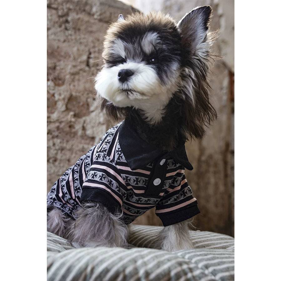 Stylish Plaid Polo T-Shirt for Dogs