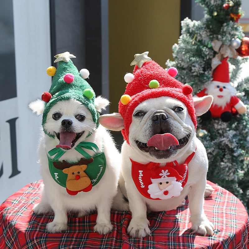 Christmas Pet Hat and Bib