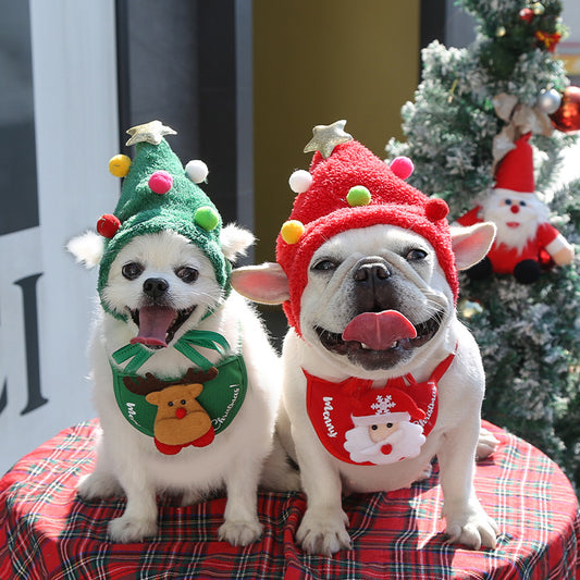 Christmas Pet Hat and Bib