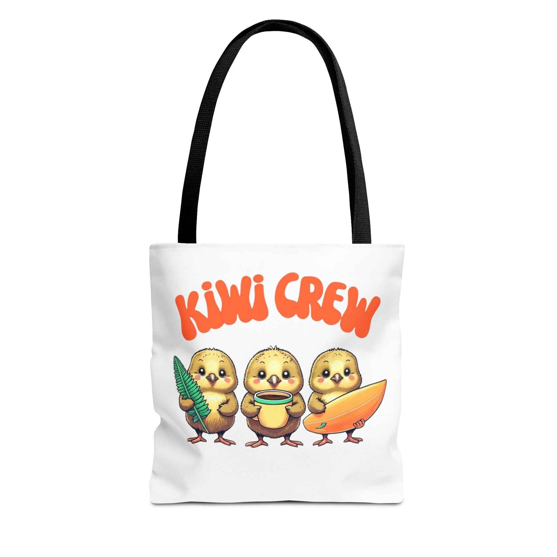 Eco-Friendly Kiwi Crew Tote Bag 13" × 13'' Black