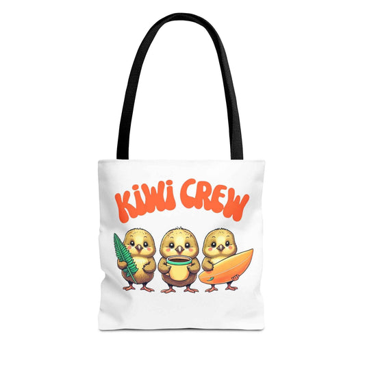 Eco-Friendly Kiwi Crew Tote Bag 13" × 13'' Black