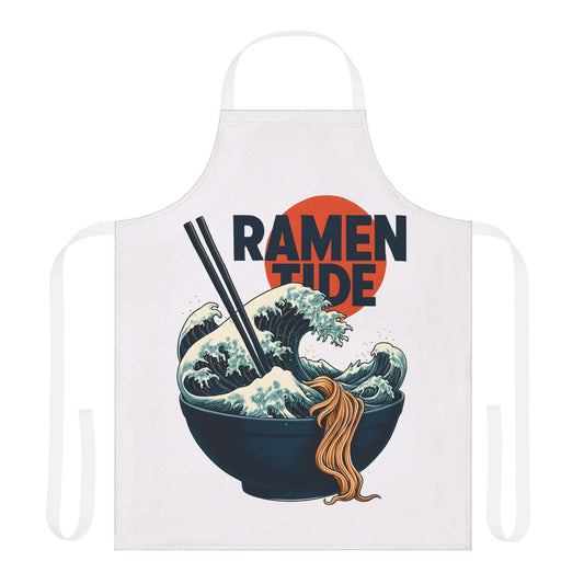 Ramen Tide Apron One size White