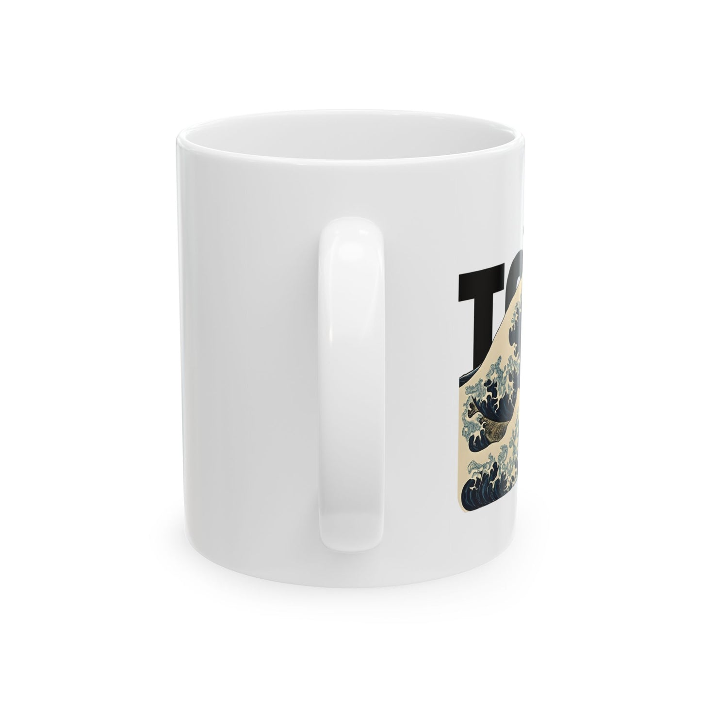 Tokyo Japan Ocean Wave Ceramic Mug