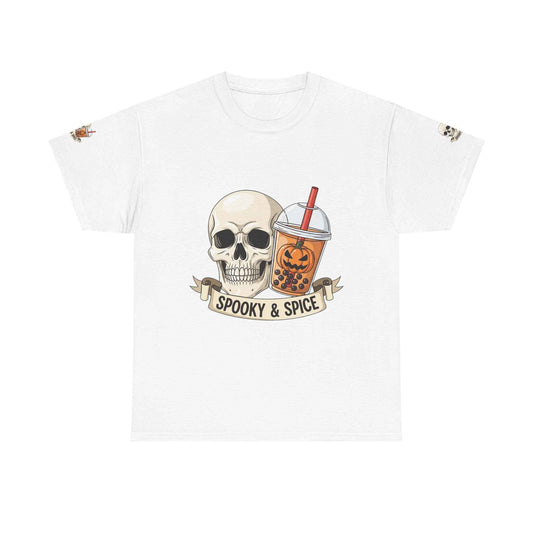 Halloween Skull Boba T-Shirt White