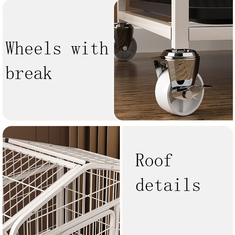 60cm Medium Dog Crate Dog Kennel Dog Kennel Heavy Duty Metal Tube