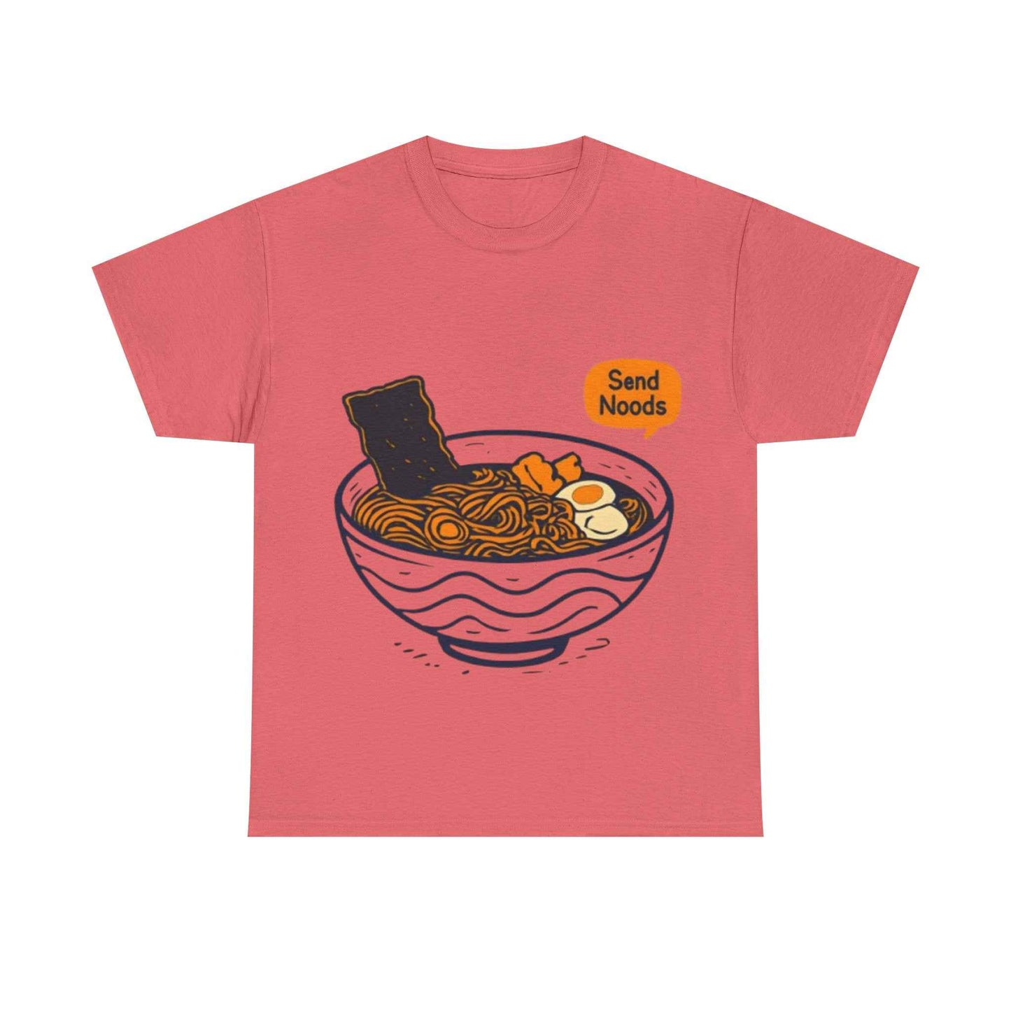 Funny Ramen Shirt Unisex Heavy Cotton Tee Coral Silk