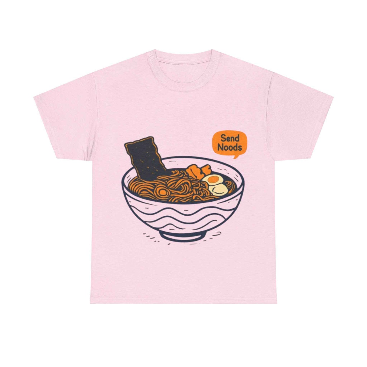 Funny Ramen Shirt Unisex Heavy Cotton Tee Light Pink