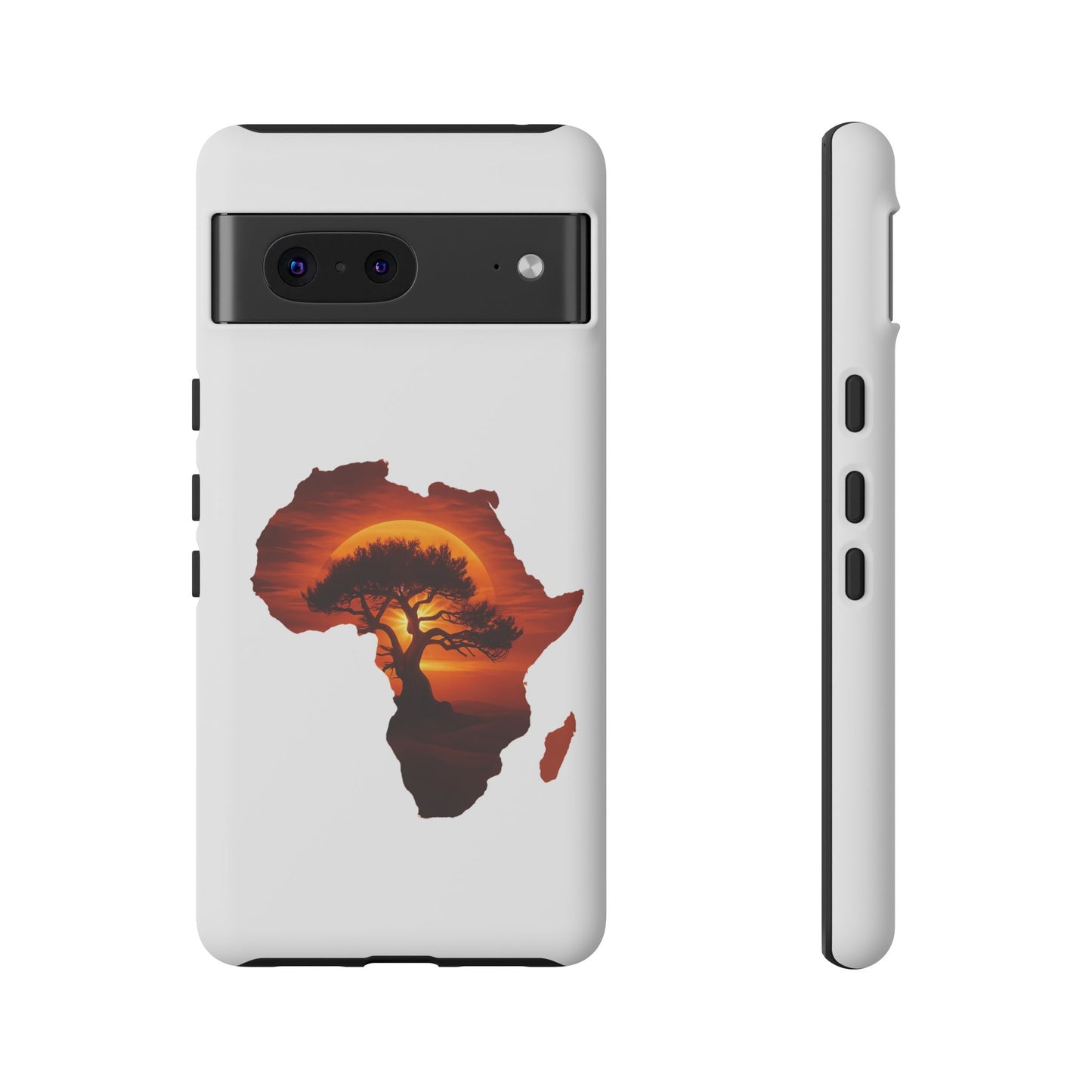 Unique Africa Map Sunset Phone Case Google Pixel 7 Matte